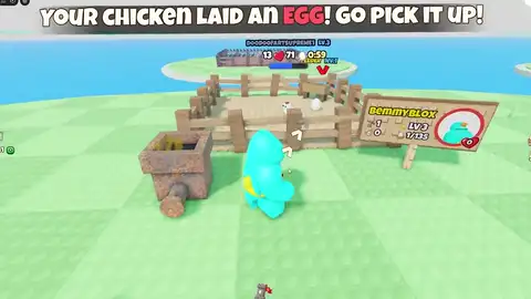 Grow a Chicken Fighter hatch opening a new chicken into the flock