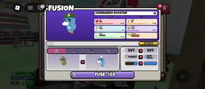 Grow a Chicken Fighter fusion trait lock toggled before confirm
